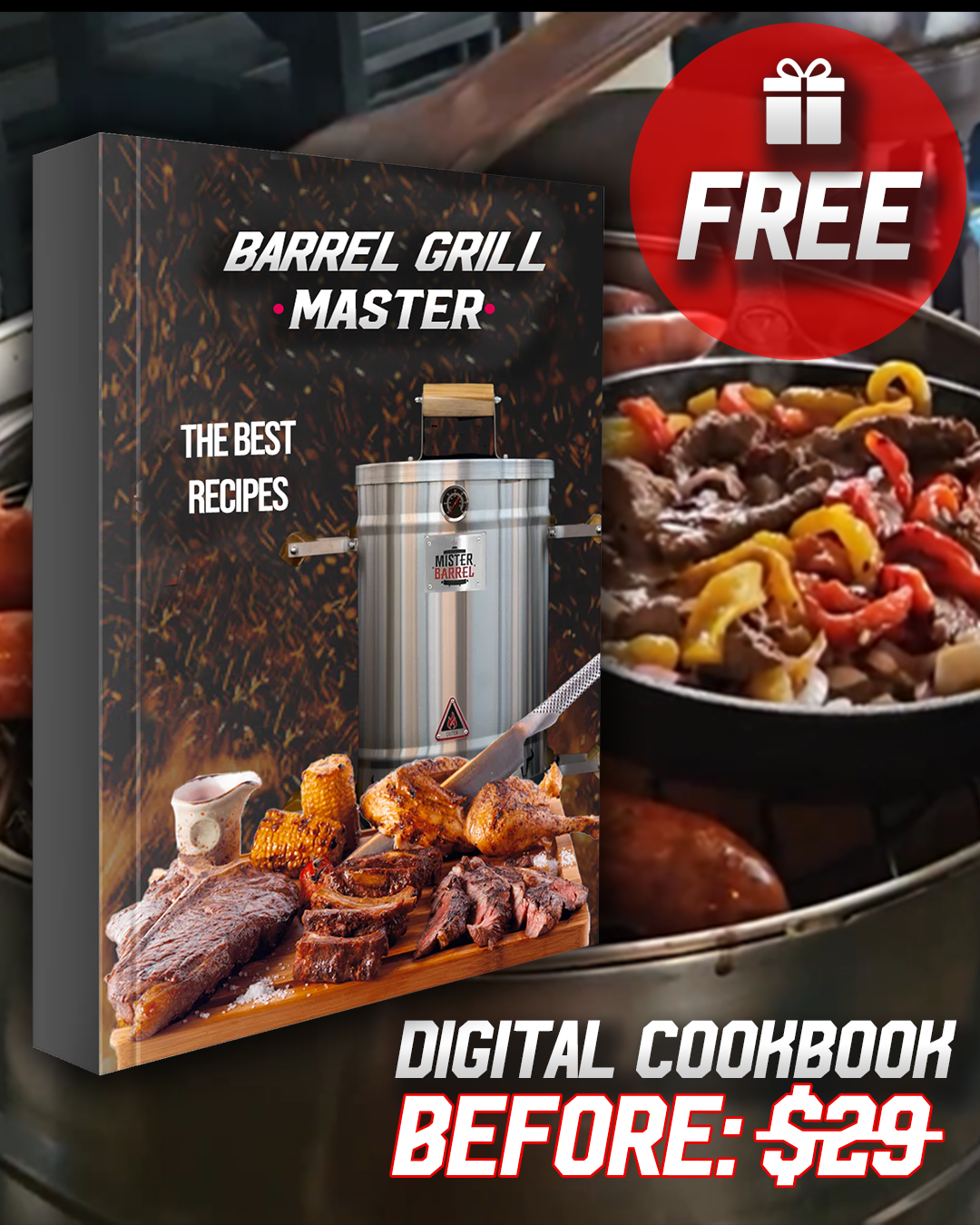 Mister Barrel Grill and Smoker - 2 and 1