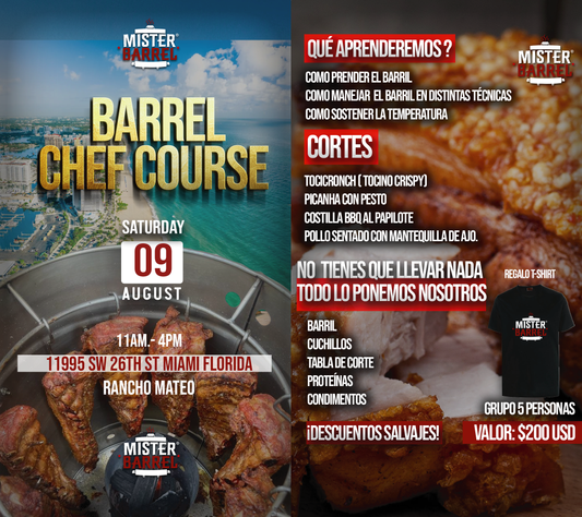 Barrel Chef Course Miami- Saturday 09 August